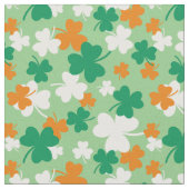 St Patrick's Day Shamrock Pattern Stof (Close Up)