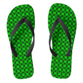 St. Patrick's Day Shamrock Pattern Teenslippers (Voetbed)