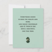 St. Patrick's Day  Shamrock personaliseert (Achterkant)