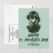 St. Patrick's Day  Shamrock personaliseert Briefkaart (Voorkant / Achterkant)