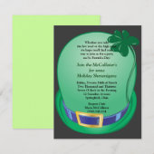 St. Patrick's Day Shamrock Pet Party Invitation Kaart (Voorkant / Achterkant)