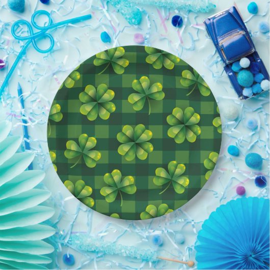 St. Patrick's Day Shamrock Play Papieren Bordje (Feest)