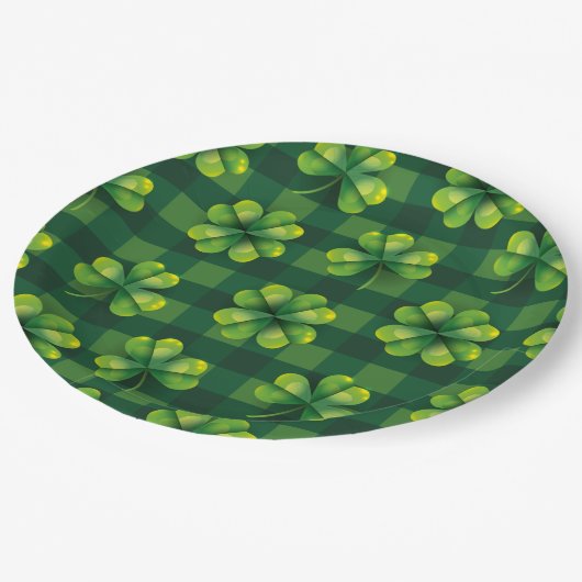 St. Patrick's Day Shamrock Play Papieren Bordje (Gekanteld)