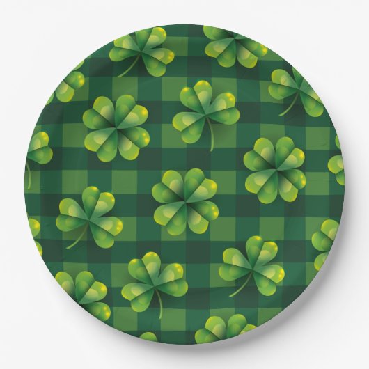 St. Patrick's Day Shamrock Play Papieren Bordje (Voorkant)