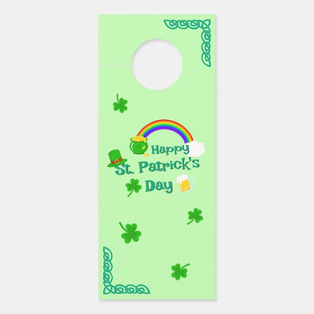 St. Patrick's Day Shamrock Pot van Gouden Keltisch (Voorkant)