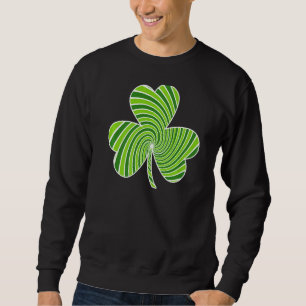 St Patricks Day Shamrock Retro Green Clover Irish Trui