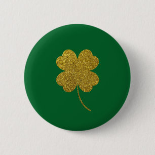 St. Patrick's Day Shamrock Ronde Button 5,7 Cm
