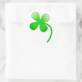 St. Patrick's Day Shamrock Ronde Sticker (Tas)