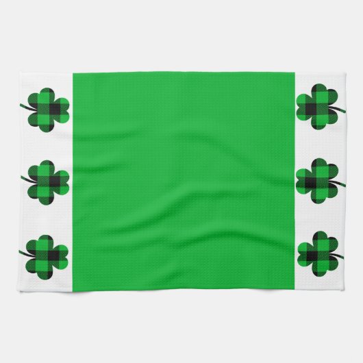 St. Patrick's Day Shamrock Serviettes de cuisine (Horizontal)