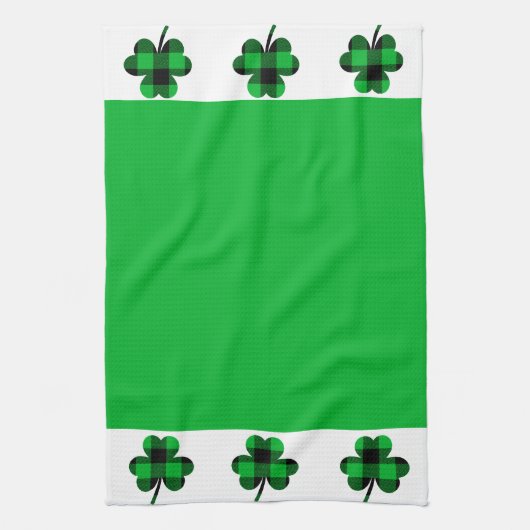 St. Patrick's Day Shamrock Serviettes de cuisine (Vertical)