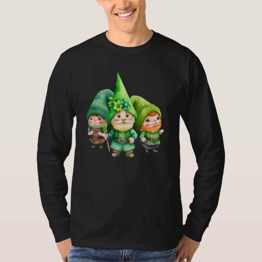 St Patricks Day Shamrock Shirt Three Gnomes St Pat (Voorkant)