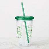 St. Patrick's Day shamrock & stars nice unicorn  Acryl Drinkbeker (Links)