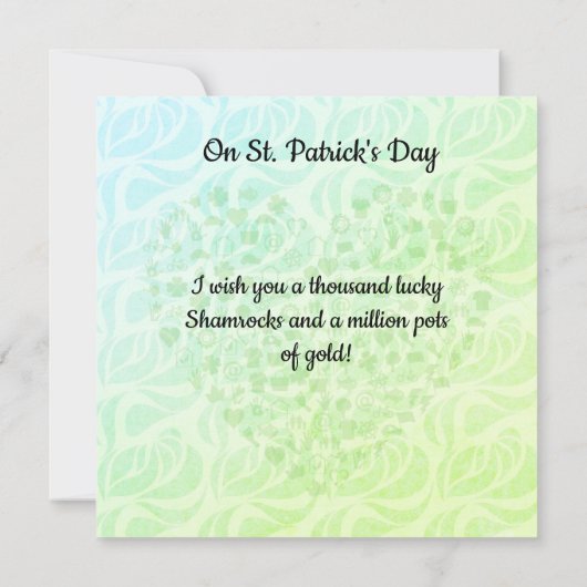 St Patrick's Day Shamrocks (Achterkant)