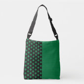 St. Patrick's Day Shamrocks and Stripes Crossbody Tas (Voorkant)