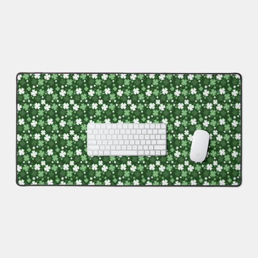 St. Patrick's Day Shamrocks Bureaumat (Keyboard & Muis)