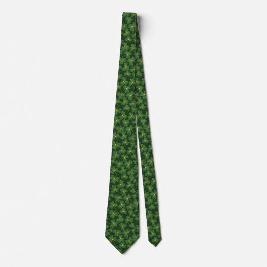 St. Patrick's Day Shamrocks Design Stropdas (Voorkant)