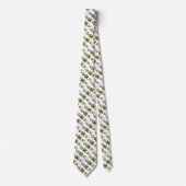 ST PATRICK'S DAY, SHAMROCKS EN HOEFIJZER White Stropdas (Voorkant)