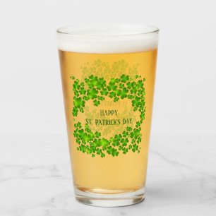 St. Patricks Day Shamrocks glas