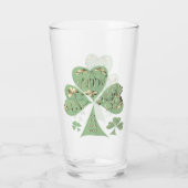 St. Patrick's Day Shamrocks Glas (Achterkant)
