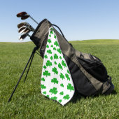 St. Patrick's Day Shamrocks Golfhanddoek (Groen)