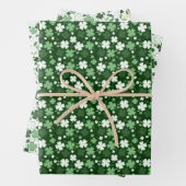 St. Patrick's Day Shamrocks Inpakpapier Vel (In situ)