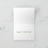 St. Patrick's Day Shamrocks Kaart (Binnen)
