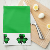 St. Patrick's Day Shamrocks keukenhanddoeken (Quarter Fold)