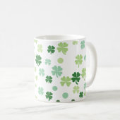 St. Patrick's Day Shamrocks Koffiemok (Voorkant rechts)