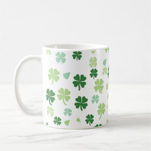 St. Patrick's Day Shamrocks Koffiemok