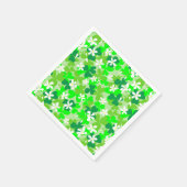 St Patrick's Day Shamrocks Pattern Servetten (Hoek)