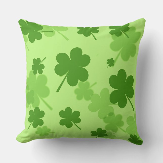St. Patrick's Day Shamrocks Sierkussen (Voorkant)