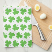 St. Patrick's Day Shamrocks Theedoek (Quarter Fold)