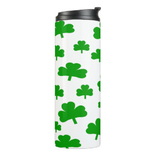 St. Patrick's Day Shamrocks Thermosbeker