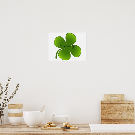 St Patrick's Day Shamrocks Thunder_Cove Poster (Keuken)