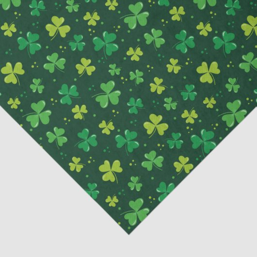 St. Patrick's Day Shamrocks Tissuepapier (Detail)