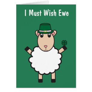 St. Patrick's Day Sheep Wish Ewe Funny Personalize