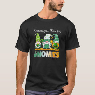 St Patrick's Day Shenanigans Gnomies Gnome Shamroc T-shirt