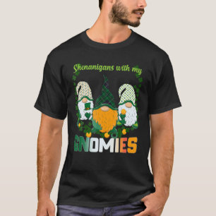 St Patrick's Day Shenanigans Gnomies Gnome Shamroc T-shirt