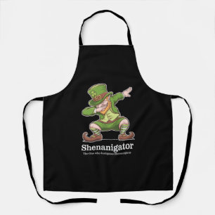 St Patricks Day Shenanigator Dabbing Kabouter Schort