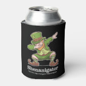 St Patricks Day Shenanigator Dabbing Leprechaun Blikjeskoeler (Blikje Voorkant)