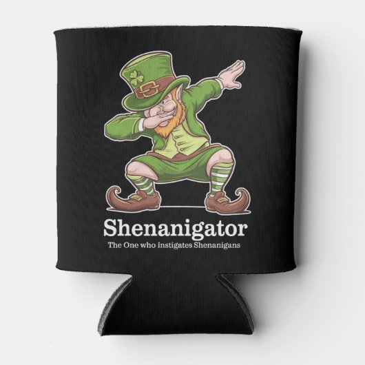 St Patricks Day Shenanigator Dabbing Leprechaun Blikjeskoeler (Voorkant)