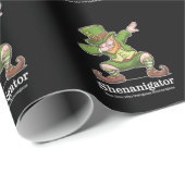 St Patricks Day Shenanigator Dabbing Leprechaun Cadeaupapier (Rol Hoek)