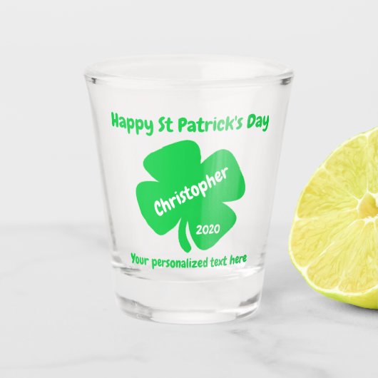 St Patrick's Day Shot Glas (Voorkant)