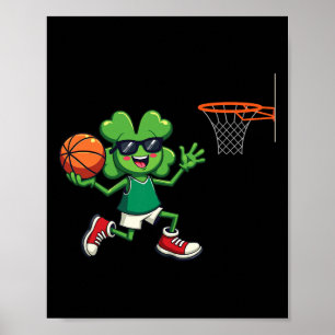 St Patrick's Day Skelet Duiken Sport Mannen Jongen Poster