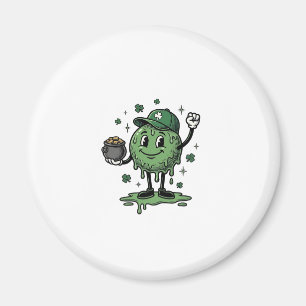St Patricks Day Slijm Mascotte Vintage Vector T-sh Magneet