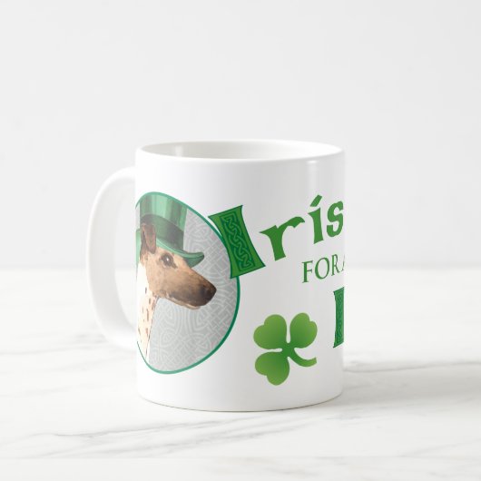 St. Patrick's Day Smooth Fox Terrier Koffiemok (Voorkant links)