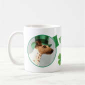 St. Patrick's Day Smooth Fox Terrier Koffiemok (Links)