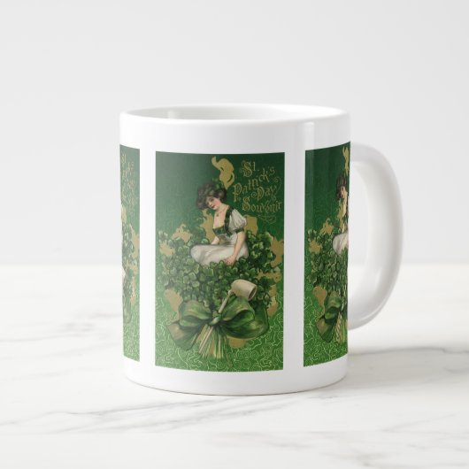 St. Patrick's Day Souvenir, Irish Lass Extra Grote Mok (Voorkant rechts)