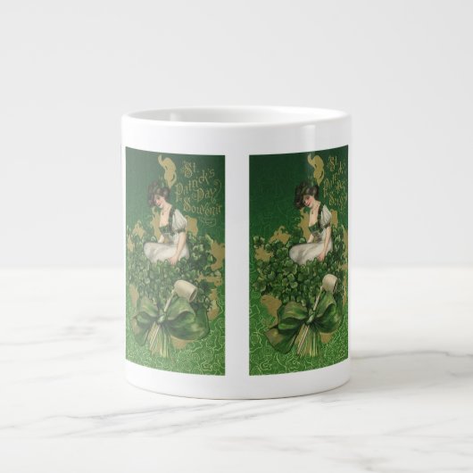 St. Patrick's Day Souvenir, Irish Lass Extra Grote Mok (Voorkant)