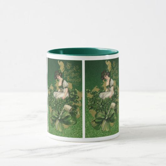 St. Patrick's Day Souvenir, Irish Lass Mok (Midden)